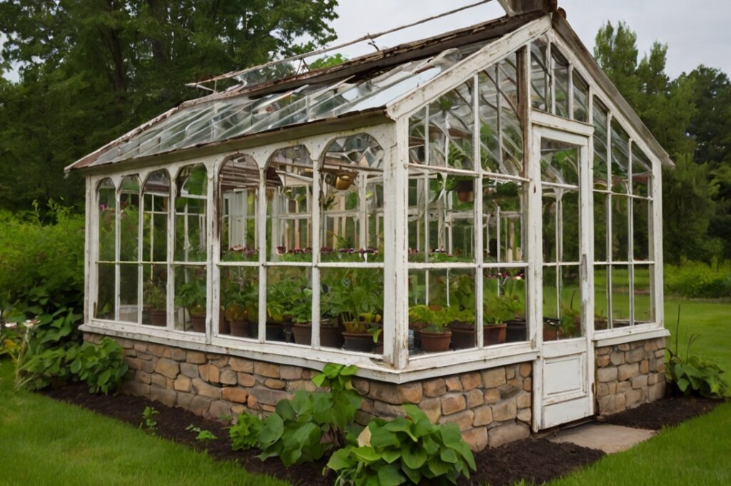 diy-greenhouse-from-old-windows