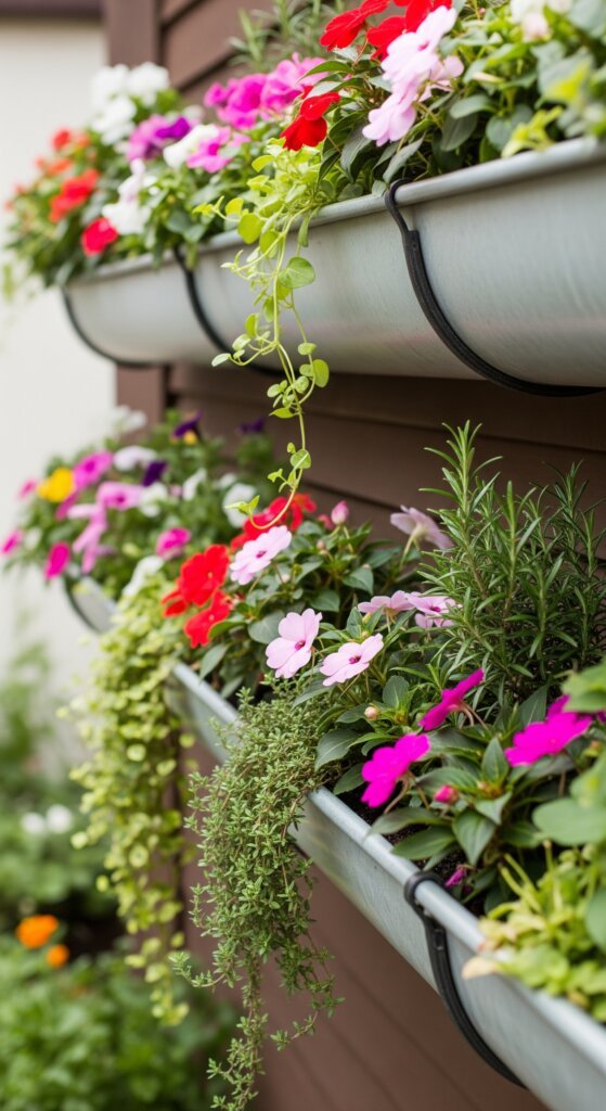 diy-hanging-gutter-garden