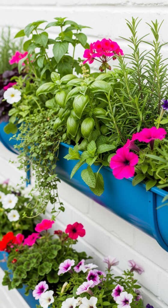 diy-hanging-gutter-garden