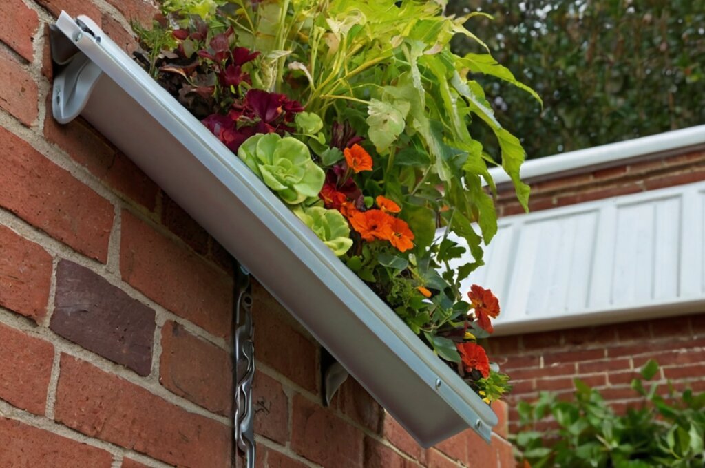 diy-hanging-gutter-garden