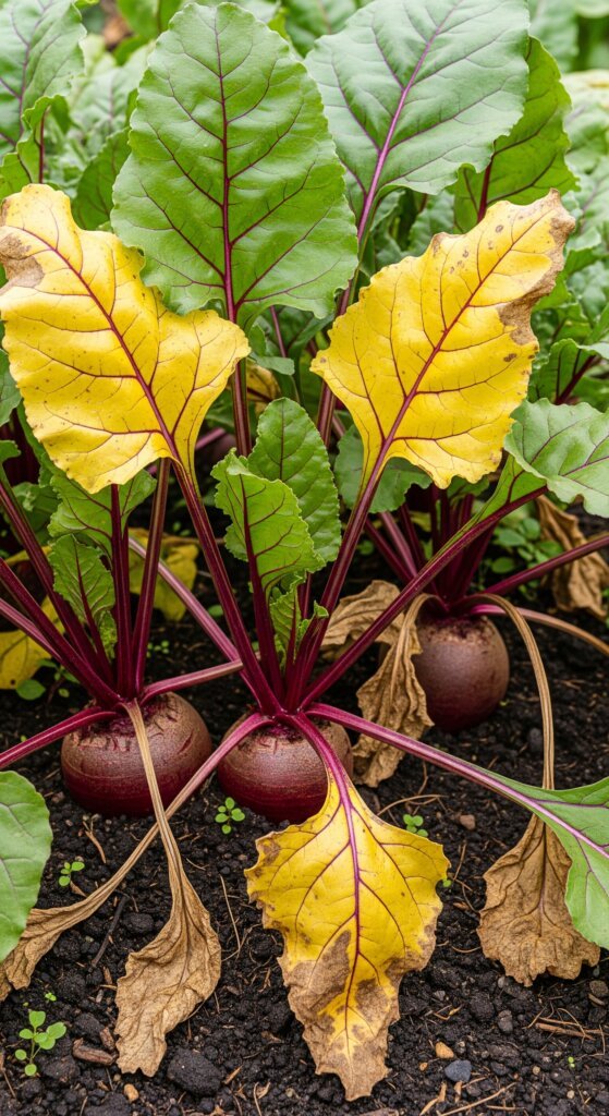 beetroot-leaves-turning-yellow