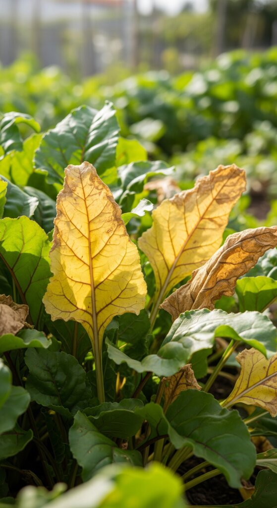 beetroot-leaves-turning-yellow
