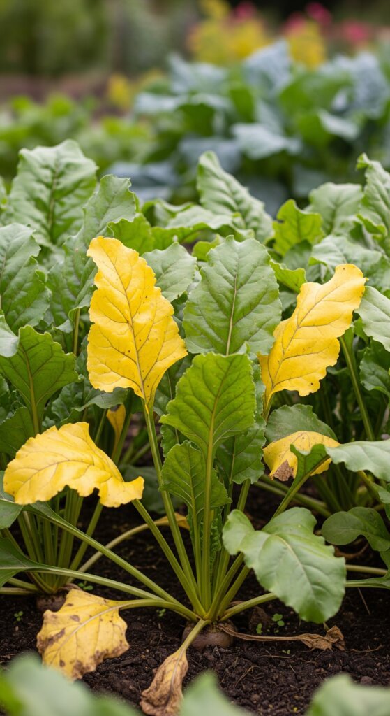 beetroot-leaves-turning-yellow