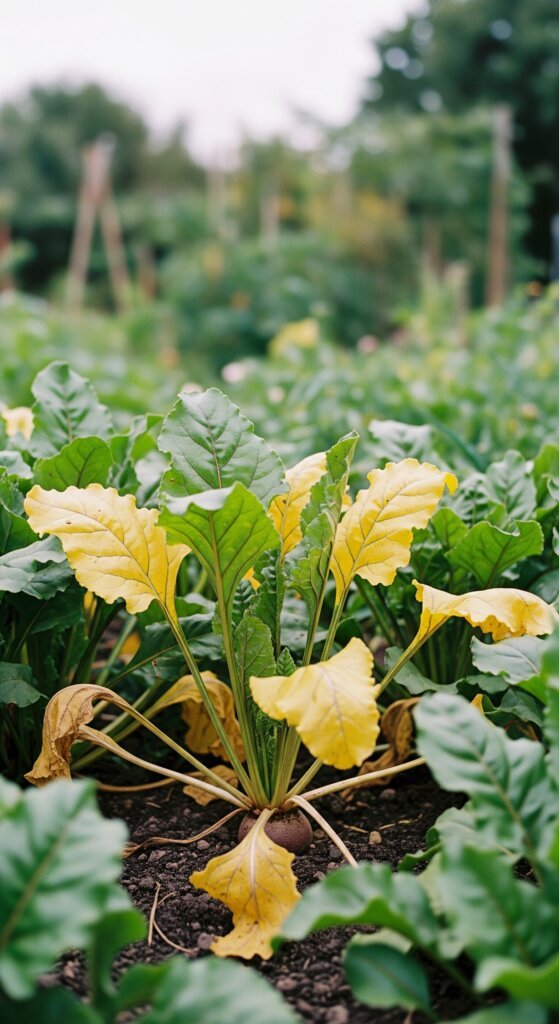 beetroot-leaves-turning-yellow