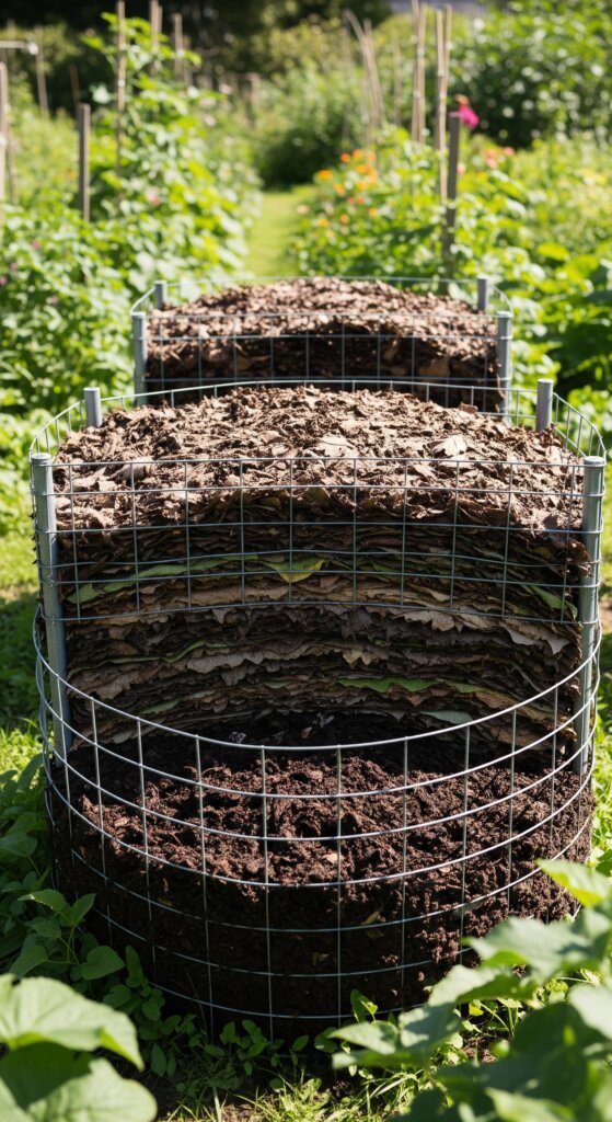 diy-leaf-mold-compost-system