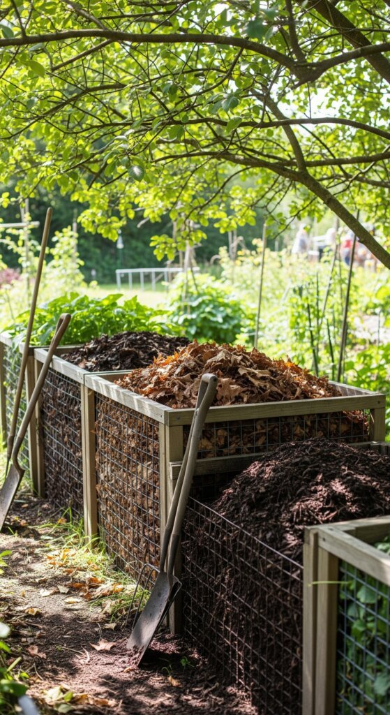 diy-leaf-mold-compost-system