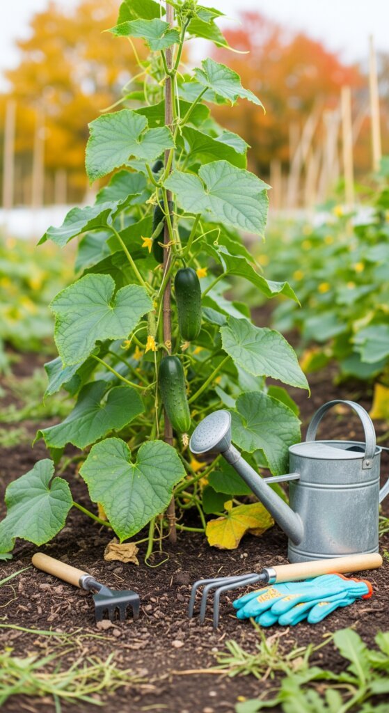 fall-cucumber-care