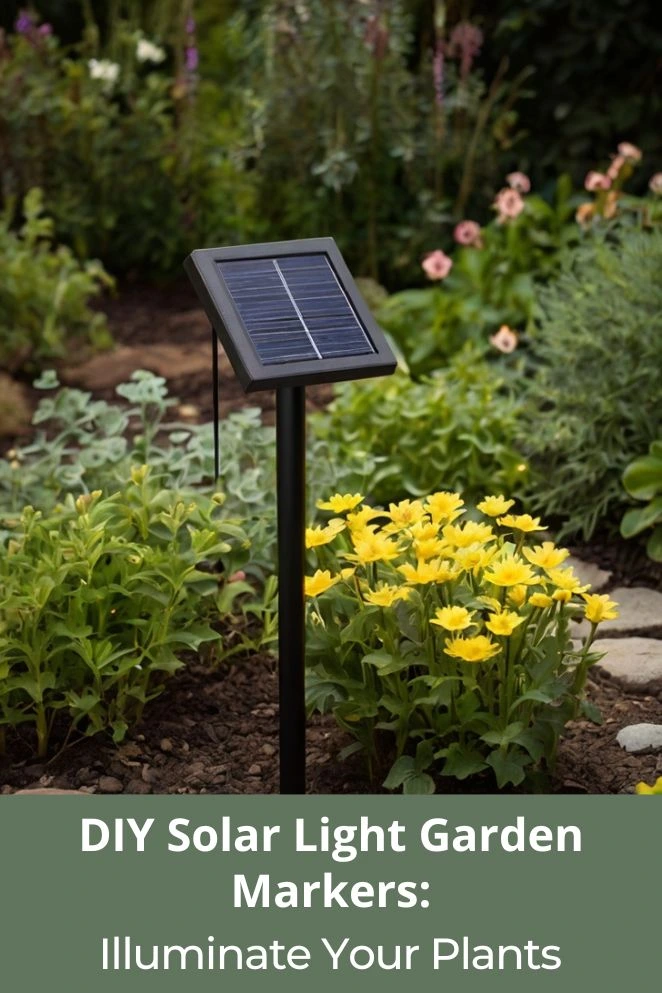 DIY Solar Light Garden Markers