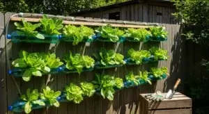 DIY Lettuce Wall Garden System