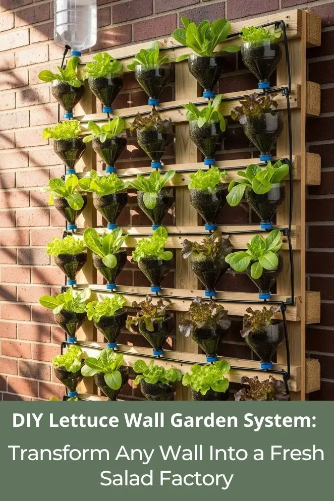 DIY Lettuce Wall Garden System