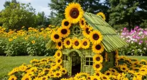 DIY Sunflower House Project