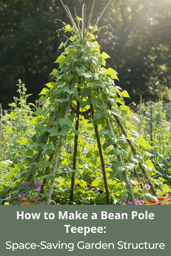 How to Make a Bean Pole Teepee