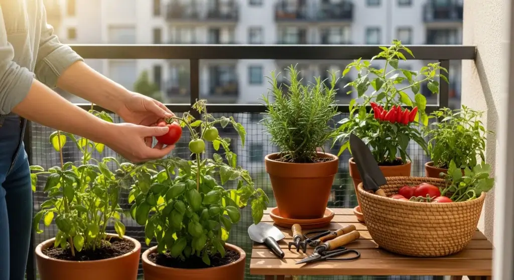 Maximizing Harvest on a Small Balcony
