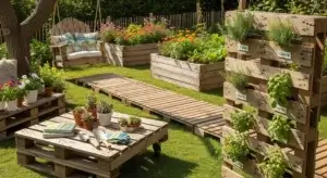 DIY Garden Projects Using Old Pallets
