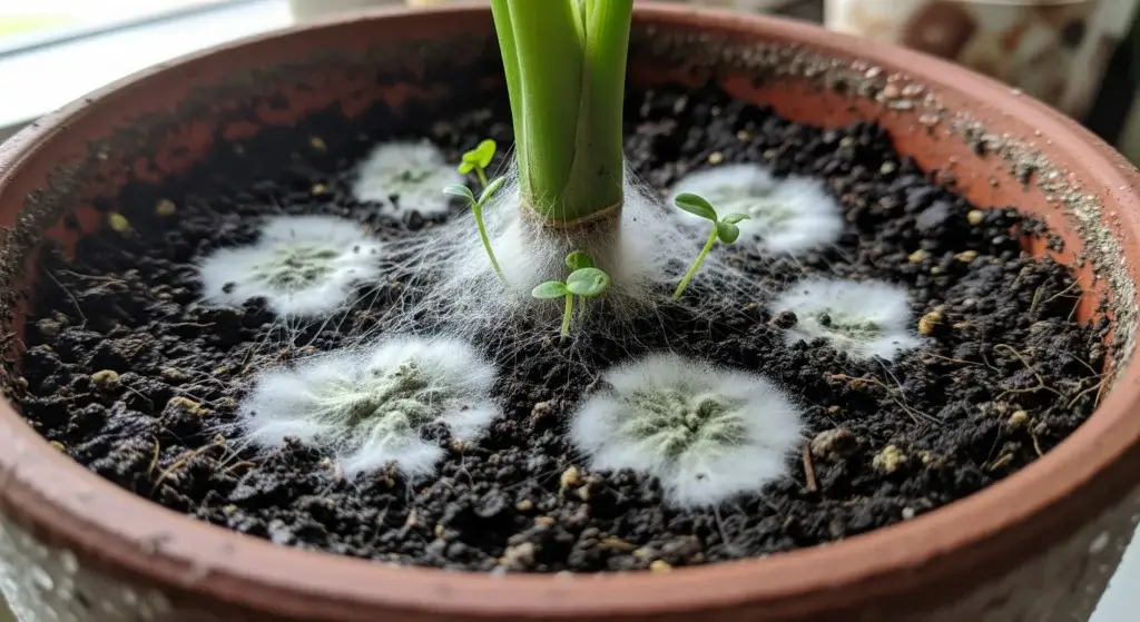 Mold on Plant Soil