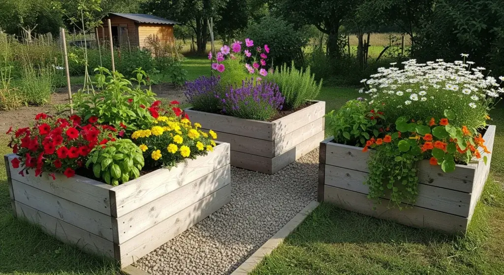 DIY Raised Flower Beds
