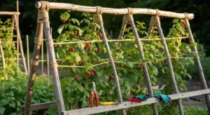 DIY Raspberry Trellis